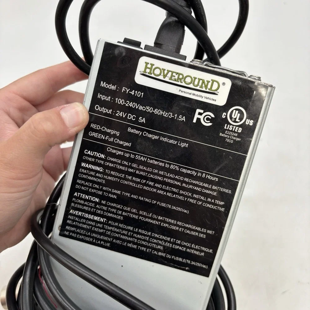 Electric Wheelchair Hoveround Charger 24v DC 5a Model # FY4101 New